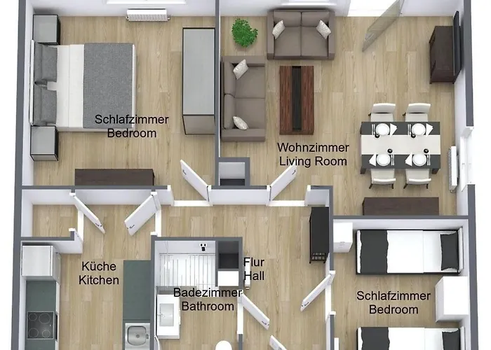 Cherry Trees In Blossom